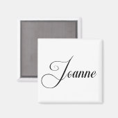 Ihr Name ist Joanne Calligraphie Magnet (Vorderseite/Rückseite)
