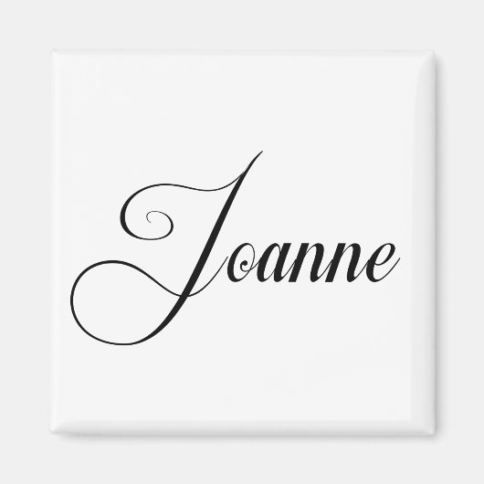Ihr Name ist Joanne Calligraphie Magnet (Vorne)