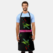 Ihr Name ist Kitchen Three Cherries Tree Limbs Schürze (Getragen)