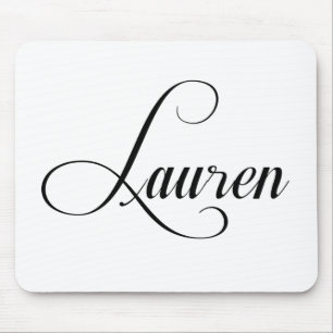 Ihr Name ist Lauren Calligrafie Mousepad