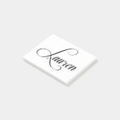 Ihr Name ist Lauren Calligrafie Post-it Klebezettel (angewinkelt)