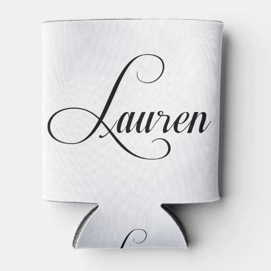 Ihr Name ist Lauren Calligraphy Dosenkühler (Vorderseite)