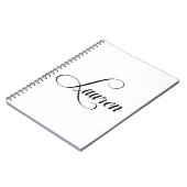 Ihr Name ist Lauren Calligraphy Notizblock (Linke Seite)