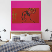 Ihr Name ist Licht Leinwanddruck (Insitu (Schlafzimmer))