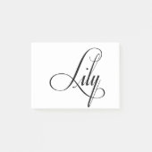 Ihr Name ist Lily Calligraphie Post-it Klebezettel (Vorderseite)
