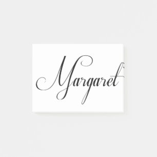 Ihr Name ist Margaret Calligraphie Post-it Klebezettel
