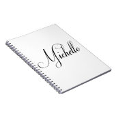 Ihr Name ist Michelle Calligrafy Notizblock (Rechte Seite)
