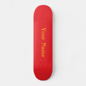 Ihr Name ist Personalisiert rot Skateboard (Vorderseite)