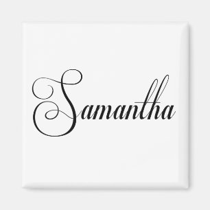 Ihr Name ist Samantha Calligrafie Magnet