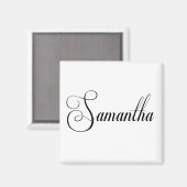 Ihr Name ist Samantha Calligraphy Magnet (Vorderseite/Rückseite)