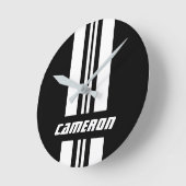 Ihr Name ist voll benutzerdefiniert gestrichene St Runde Wanduhr (Winkel)