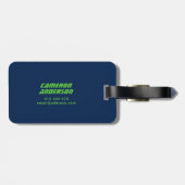 Ihr Name ist vollständig benutzerdefiniert gestric Gepäckanhänger (Rückseite horizontal)