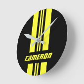 Ihr Name ist vollständig benutzerdefiniert gestric Runde Wanduhr (Winkel)