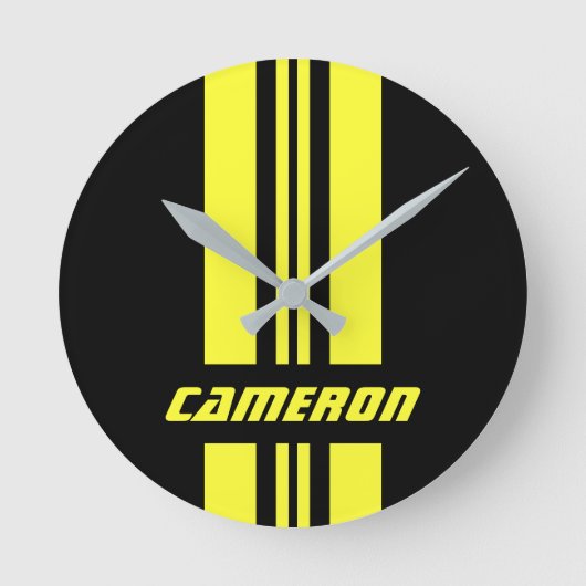 Ihr Name ist vollständig benutzerdefiniert gestric Runde Wanduhr (Vorderseite)