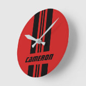 Ihr Name ist vollständig benutzerdefiniert gestric Runde Wanduhr (Winkel)