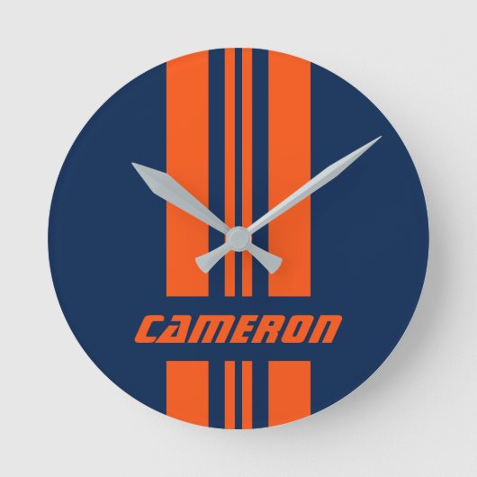 Ihr Name ist vollständig benutzerdefiniert gestric Runde Wanduhr (Vorderseite)