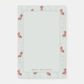 Ihr Name Japanischer Holzblock Goldfish Koi Post-it Klebezettel (Vorderseite)