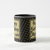 Ihr Name jedes Alter zufällige Zahlenmuster Schwar Tasse (Zentrum)