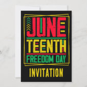 Ihr Name Juneteente Freedom Celebrations Party Einladung (Vorderseite)