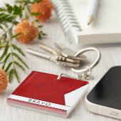 Ihr Name + Kennzeichen B Bravo Schlüsselanhänger (Vorderseite rechts)