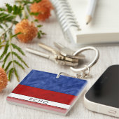 Ihr Name + Kennzeichen E Echo Schlüsselanhänger (Vorderseite rechts)