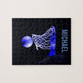 Ihr Name Maßgeschneiderte Basketball Pop Kunst Puzzle (Horizontal)