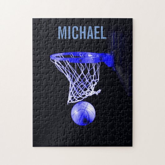 Ihr Name Maßgeschneiderte Basketball Pop Kunst Puzzle (Vertikal)