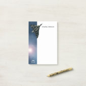 Ihr Name, militärisches Flugzeug, Avro Vulkan Post-it Klebezettel (Auf Schreibtisch)