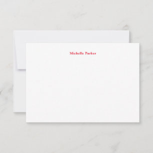 Ihr Name Minimalist Modern Dankeskarte