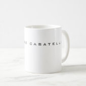 Ihr Name Minimalistisch Beruflicher moderner Kaffe Kaffeetasse (VorderseiteRechts)