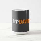 Ihr Name Minimalistisch Elegant Beruflich Gray Kaffeetasse (Mittel)