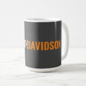 Ihr Name Minimalistisch Elegant Beruflich Gray Kaffeetasse (VorderseiteRechts)
