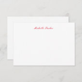 Ihr Name Minimalistisch modern Dankeskarte (Vorne/Hinten)