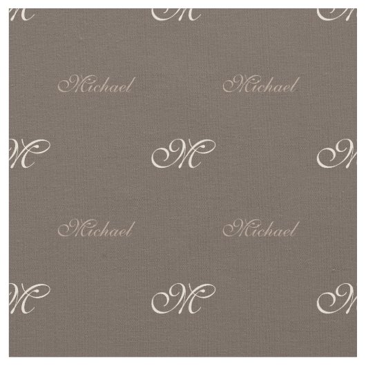 Ihr Name mit Monogram Fabric Stoff (Nahaufnahme)