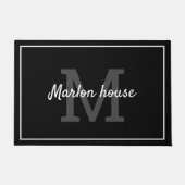 Ihr Name mit Monogramm Fußmatte (Vorderseite)