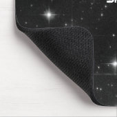 Ihr Name mit Sternen im Deep Space Mousepad (Ecke)