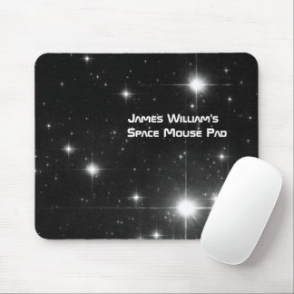 Ihr Name mit Sternen im Deep Space Mousepad