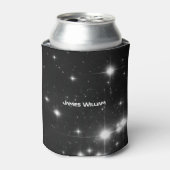 Ihr Name mit Sternen im Deep Space Trauzeuge Dosenkühler (Kanne Vorderseite)