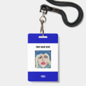 Ihr Name mit Titel und Foto oder Logo Ausweis (Rückseite mit Lanyard)