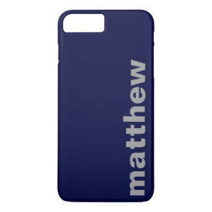 Ihr Name Modern Navy Case-Mate iPhone Hülle