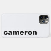 Ihr Name Modern White Case-Mate iPhone Hülle (Rückseite (Horizontal))