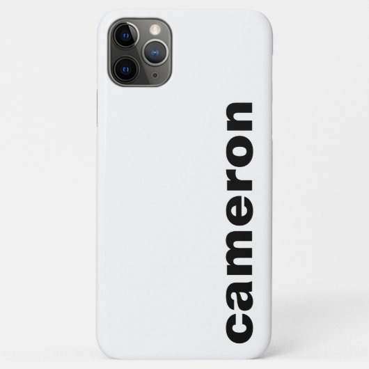Ihr Name Modern White Case-Mate iPhone Hülle (Rückseite)