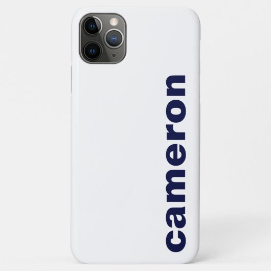 Ihr Name Modern White Case-Mate iPhone Hülle (Rückseite)