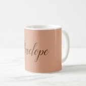 Ihr Name Moderne, einfache Schlichte Tumblewegefar Kaffeetasse (VorderseiteRechts)