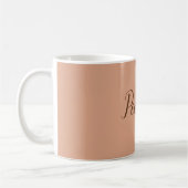 Ihr Name Moderne, einfache Schlichte Tumblewegefar Kaffeetasse (Links)