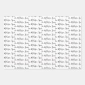 Ihr Name Moderne Handschrift Geschenkpapier Set (Vorderseite)