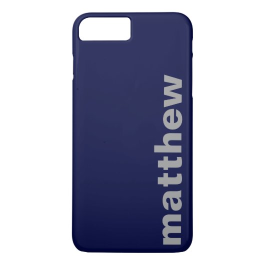 Ihr Name Moderne Marine Case-Mate iPhone Hülle (Rückseite)