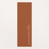 Ihr Name Moderne Minimal Terracotta Trendy Yogamatte (Vorderseite)