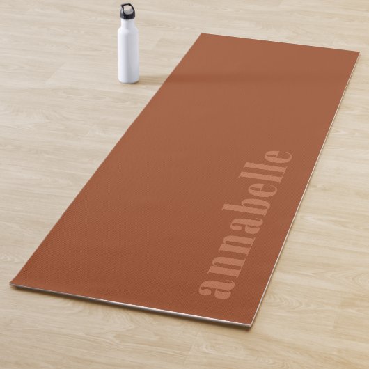 Ihr Name Moderne Minimal Terracotta Trendy Yogamatte (Beispiel)