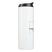 Ihr Name Monogram Your Title Modern Thermosbecher (Nach links gedreht)
